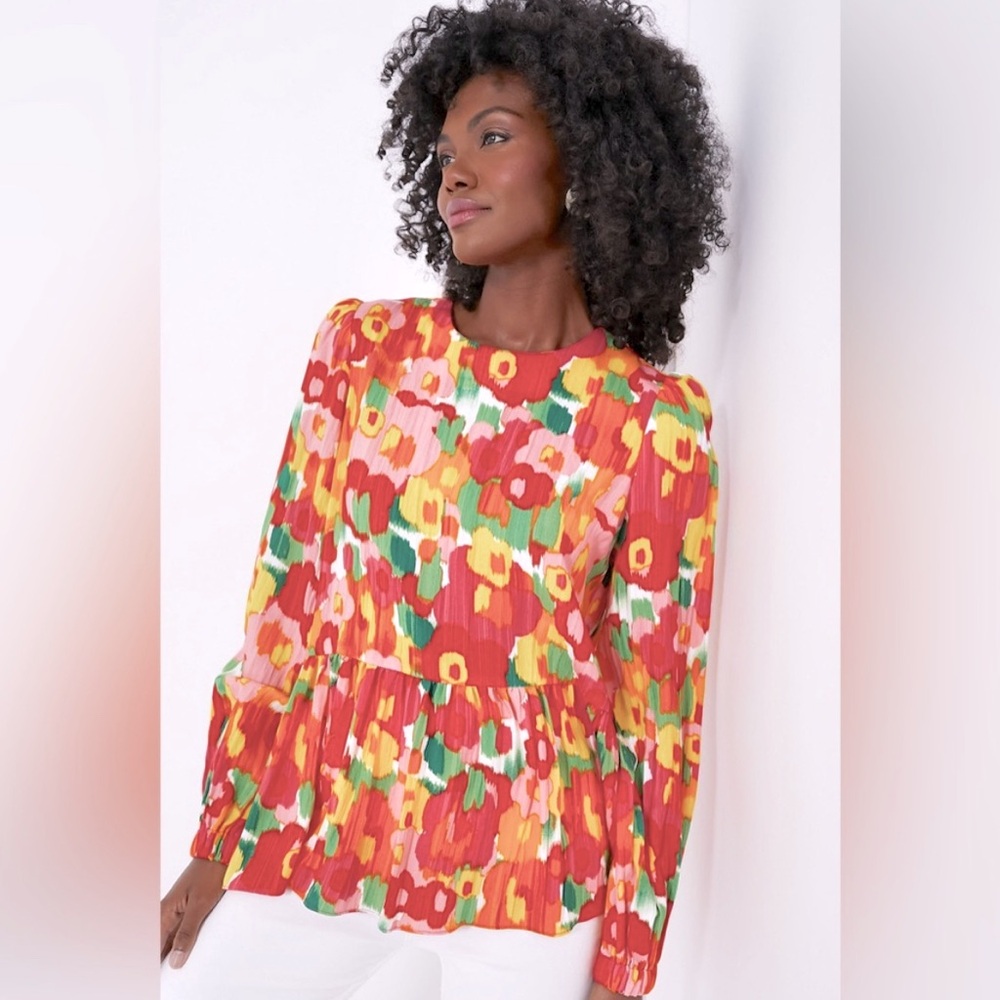 {Tuckernuck} Pomander Place Magnolia Peplum Blouse